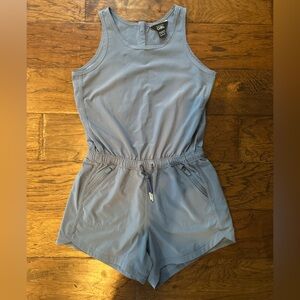 Athlete Girl Light Blue Sleeveless Romper
